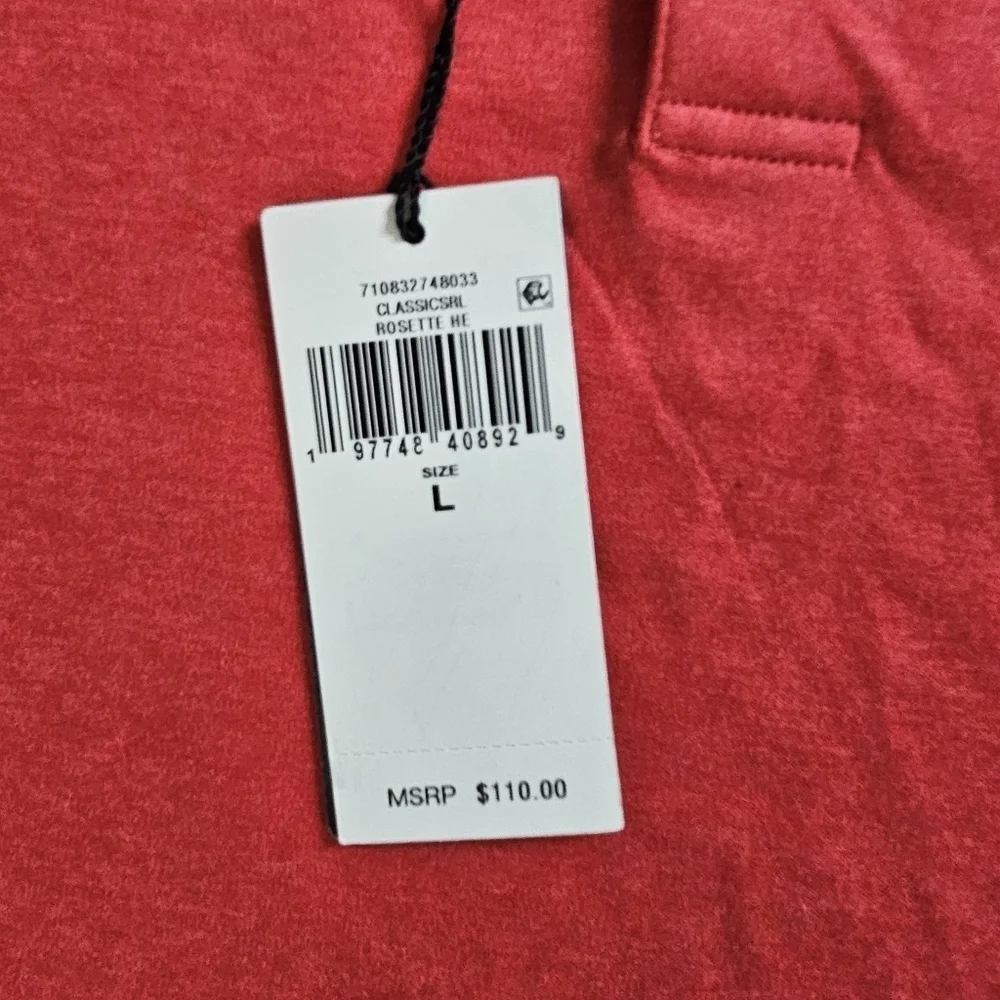 NWT Polo Ralph Lauren Men's Classic Fit Polo Shirt Heathered Rosette Size Large